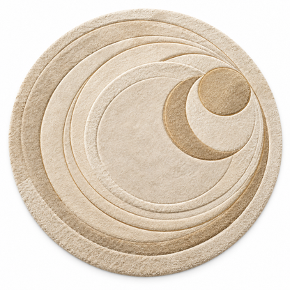 Tapis rond sculpté Aurelia Orbit