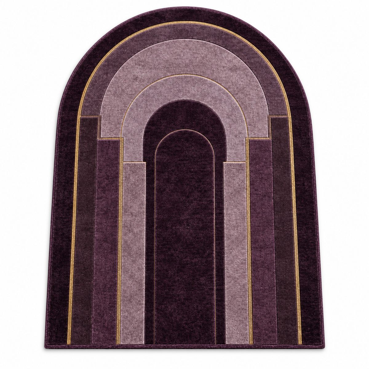 Amethyst Deco Cotton Chenille Arched Rug