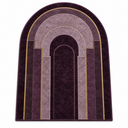 Amethyst Deco Cotton Chenille Arched Rug