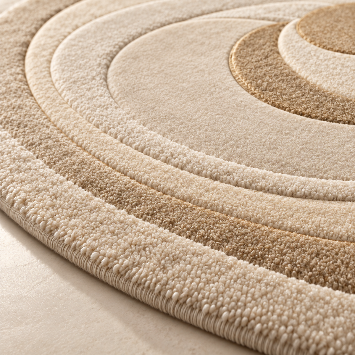 Aurelia Orbit Sculpted Round Area Rug