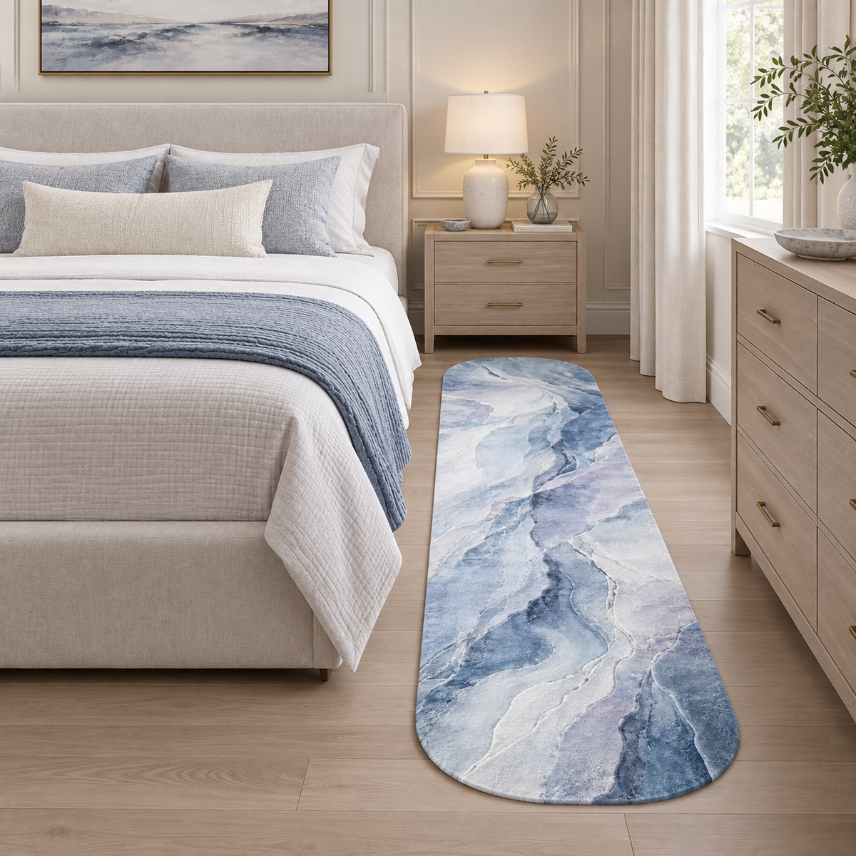 Glacier Veil Tencel Runner Rug